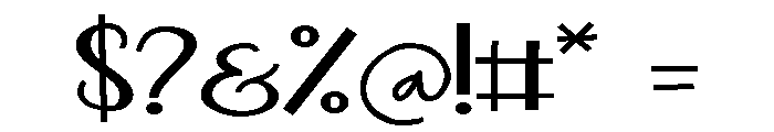 ZP Yonkers Expanded Font OTHER CHARS