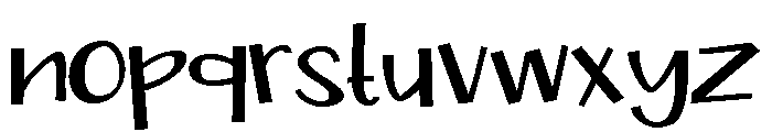 ZP Yonkers Expanded Font LOWERCASE