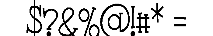 ZP Youthquake Condensed Font OTHER CHARS