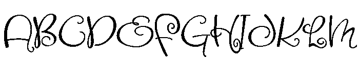 ZPAphelia Font UPPERCASE