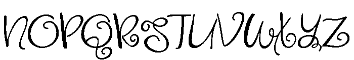 ZPAphelia Font UPPERCASE