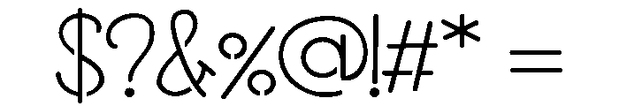 ZPBethoughtStencil Font OTHER CHARS