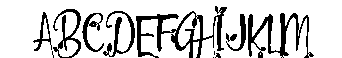 ZPBlitherLeaf Font UPPERCASE