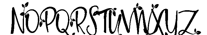 ZPBlitherLeaf Font UPPERCASE