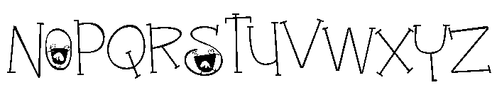 ZPChickfeet Font LOWERCASE