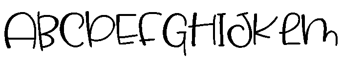 ZPMightyFine Font UPPERCASE