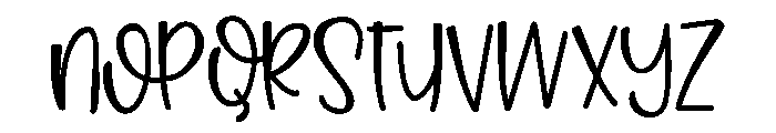 ZPMightyFine Font LOWERCASE