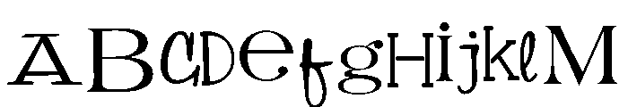 ZPModernTossUp Font UPPERCASE