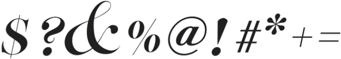ZP April Bold Italic otf (700) Font OTHER CHARS