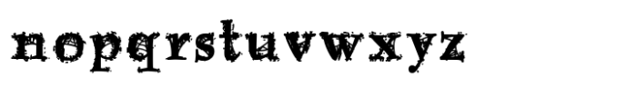ZP Antique Webbing Bold Font LOWERCASE