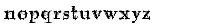 ZP Antique Webbing Regular Font LOWERCASE
