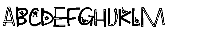 ZP Beacoup Bloom Condensed Font UPPERCASE
