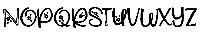ZP Beacoup Bloom Condensed Font UPPERCASE