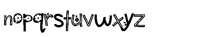 ZP Beacoup Bloom Condensed Font LOWERCASE