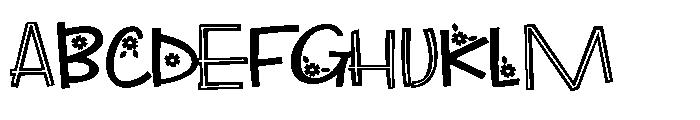 ZP Beacoup Bloom Expanded Font UPPERCASE