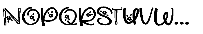 ZP Beacoup Bloom Expanded Font UPPERCASE