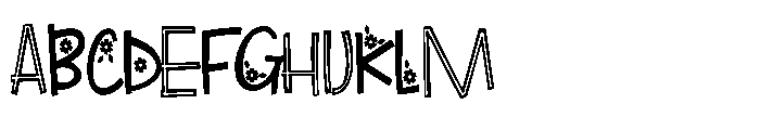 ZP Beacoup Bloom Regular Font UPPERCASE
