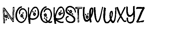 ZP Beacoup Bloom Regular Font UPPERCASE