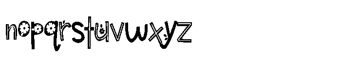 ZP Beacoup Bloom Regular Font LOWERCASE