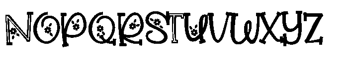 ZP Beacoup Bloom Serif Condensed Font UPPERCASE