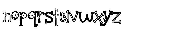 ZP Beacoup Bloom Serif Condensed Font LOWERCASE