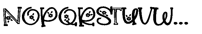 ZP Beacoup Bloom Serif Expanded Font UPPERCASE