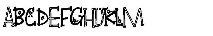 ZP Beacoup Bloom Serif Font UPPERCASE
