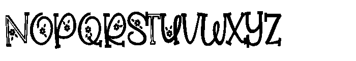ZP Beacoup Bloom Serif Font UPPERCASE