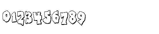 ZP Blarney Stone 3 d Condensed Font OTHER CHARS