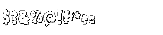 ZP Blarney Stone 3 d Condensed Font OTHER CHARS
