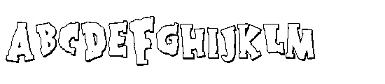 ZP Blarney Stone 3 d Condensed Font UPPERCASE