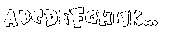 ZP Blarney Stone 3 d Font UPPERCASE