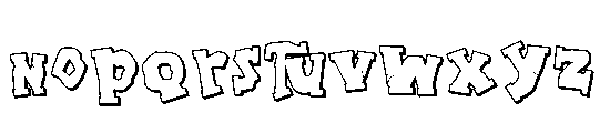 ZP Blarney Stone 3 d Font LOWERCASE