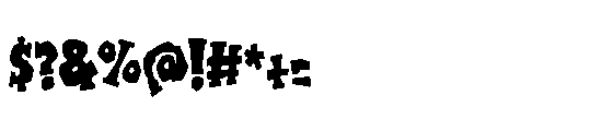 ZP Blarney Stone Condensed Font OTHER CHARS