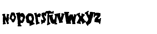 ZP Blarney Stone Condensed Font LOWERCASE
