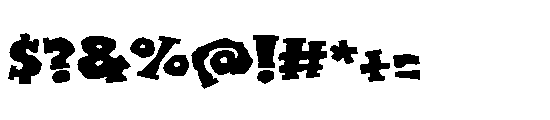 ZP Blarney Stone Expanded Font OTHER CHARS
