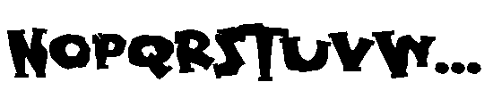 ZP Blarney Stone Expanded Font UPPERCASE
