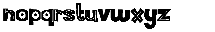 ZP Bobotie Blooms Condensed Font LOWERCASE