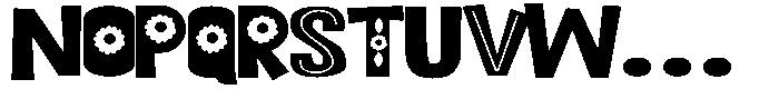 ZP Bobotie Blooms Expanded Font UPPERCASE
