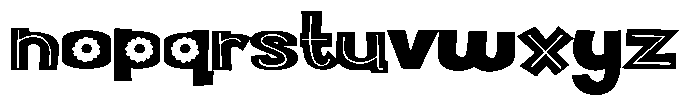 ZP Bobotie Blooms Expanded Font LOWERCASE
