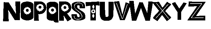 ZP Bobotie Blooms Regular Font UPPERCASE