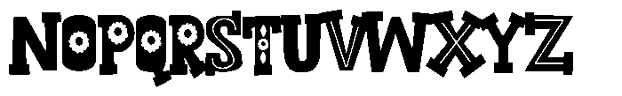 ZP Bobotie Blooms Too Condensed Font UPPERCASE
