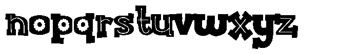 ZP Bobotie Blooms Too Condensed Font LOWERCASE