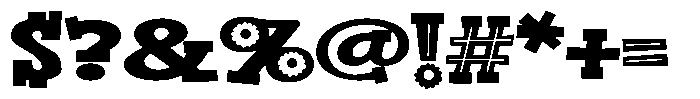 ZP Bobotie Blooms Too Expanded Font OTHER CHARS