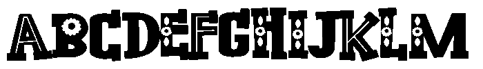 ZP Bobotie Blooms Too Expanded Font UPPERCASE