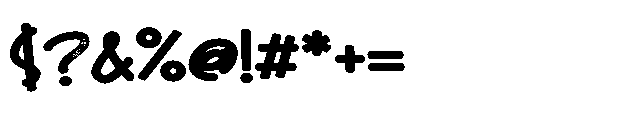 ZP Bootlegger Berry Script Expanded Font OTHER CHARS