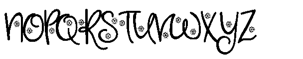 ZP Cherry Merry Condensed Script Font UPPERCASE