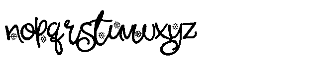 ZP Cherry Merry Condensed Script Font LOWERCASE