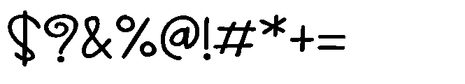 ZP Cherry Merry Expanded Font OTHER CHARS