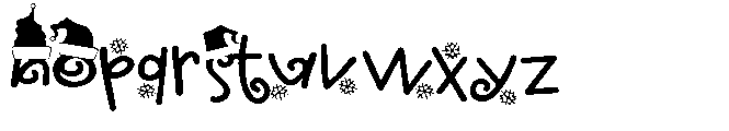 ZP Cherry Merry Expanded Font LOWERCASE